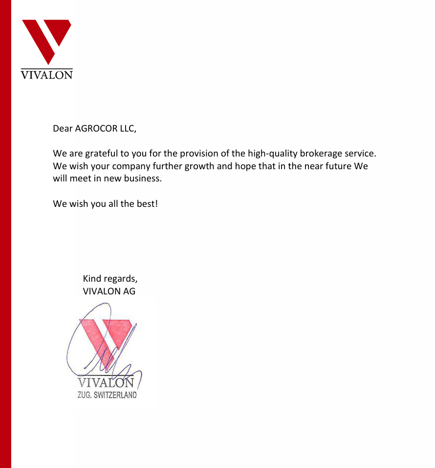 Thank You Letter
